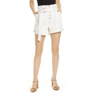 Free People Womens Cindy Denim Utility High-Waist Shorts Size 2 Boho Vacation
